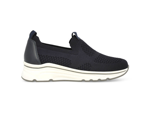 Melluso Slip-on Donna con Zeppa Tomaia Tessuto Elasticizzato Blu Notte K55711BK-247425